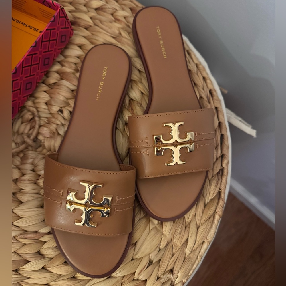 Tory Burch Tan Everly Slide